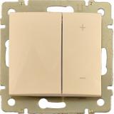  - Legrand Valena Крем Светорегулятор нажимной 40-600W для л/н и обмоточных т-ров (774174)