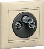  - Legrand Valena Крем Розетка TV-FM-SAT единственная 2400MHz 1,5дБ (774335)