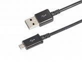  - REXANT USB кабель microUSB длинный штекер 1М черный (18-4268)
