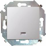  - Механизм выключателя 1-кл. СП Simon 15 16А IP20 с подсветкой винт. зажим бел. Simon 1591104-030