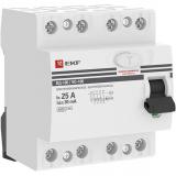  - Выключатель дифференциального тока (УЗО) 4п 25А 30мА тип AC ВД-100 (электромех.) PROxima EKF elcb-4-25-30-em-pro