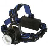  - Фонарь налобный E150 (аккум. 220В CREE 3Вт пласт. бокс; черн.) Ultraflash 12188