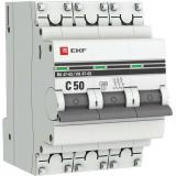  - Выключатель автоматический модульный 3п C 50А 4.5кА ВА 47-63 PROxima EKF mcb4763-3-50C-pro