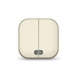  - Выключатель 2-кл. 1п ОП 10А IP20 с подсветкой сл. кость IONICH 1426