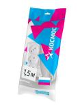  - Удлинитель 3х1.5м 6А IP20 ПВС 2х0.75 КОСМОС YKsm1.5m-3g(6A)S