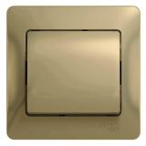  - Выключатель 1-кл. СП Glossa 10А IP20 (сх. 1) 10AX в сборе титан SE GSL000412