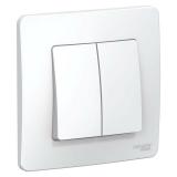  - Выключатель 2-кл. СП Blanca 6А IP20 (сх. 5) 250В бел. SE BLNVS006501