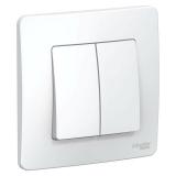  - Переключатель проходной 2-кл. СП Blanca 10А IP20 (сх. 6+6) 250В бел. SE BLNVS106601