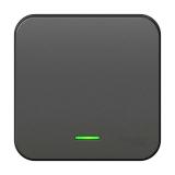  - Выключатель 1-кл. ОП Blanca 10А IP20 (сх. 1) 250В с подсветкой с изолир. пластиной антрацит SE BLNVA101116