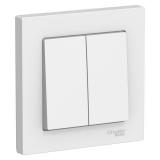  - Выключатель 2-кл. СП AtlasDesign 10А IP20 (сх. 5) 10AX в сборе бел. SE ATN000152