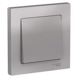  - Выключатель 1-кл. СП AtlasDesign 10А IP20 (сх. 1) 10AX в сборе алюм. SE ATN000312