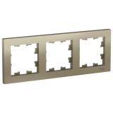  - Рамка 3-м AtlasDesign универс. шампань SE ATN000503