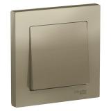  - Выключатель 1-кл. СП AtlasDesign 10А IP20 (сх. 1) 10AX в сборе шампань SE ATN000512