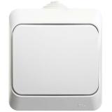  - Переключатель проходной 1-кл. ОП Этюд 10А IP44 10AX бел. SE BA10-046B