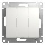  - Выключатель 3-кл. СП Glossa 10А IP20 (сх. 1+1+1) 10AX механизм бел. SE GSL000131
