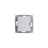  - Переключатель проходной 1-кл. СП Glossa 10А IP20 (сх. 6а) 10AX с подсветкой механизм бел. SE GSL000163
