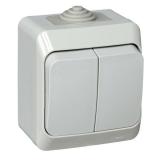  - Выключатель 2-кл. ОП Этюд 10А IP44 10AX сер. SE BA10-042C